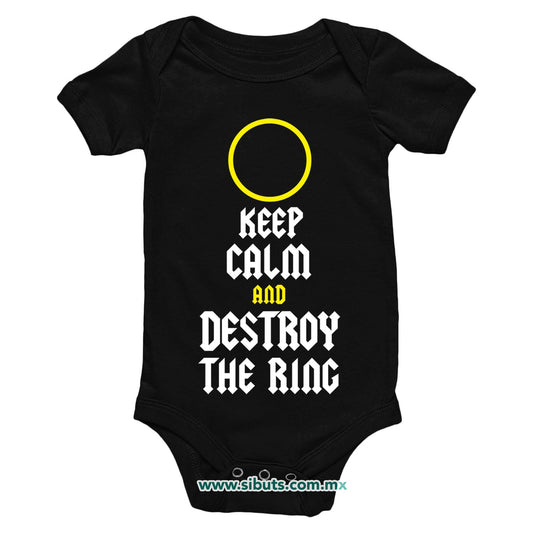 Pañalero Bebé Señor de los Anillos Keep Calm Destroy The Ring