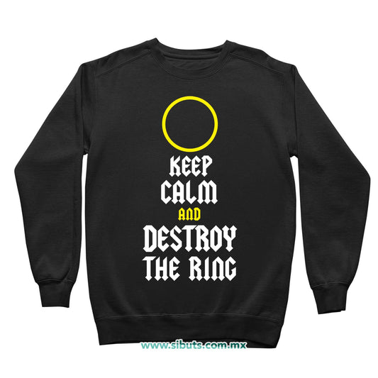 Sudadera Niño Cuello Redondo Señor de los Anillos Keep Calm Destroy The Ring