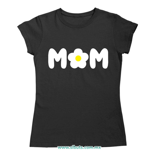 Playera Mujer Mamá Con Flor