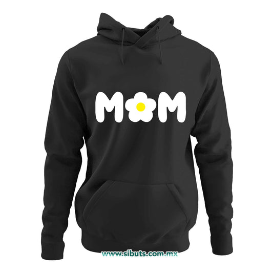 Sudadera Mujer Gorro Mamá Con Flor