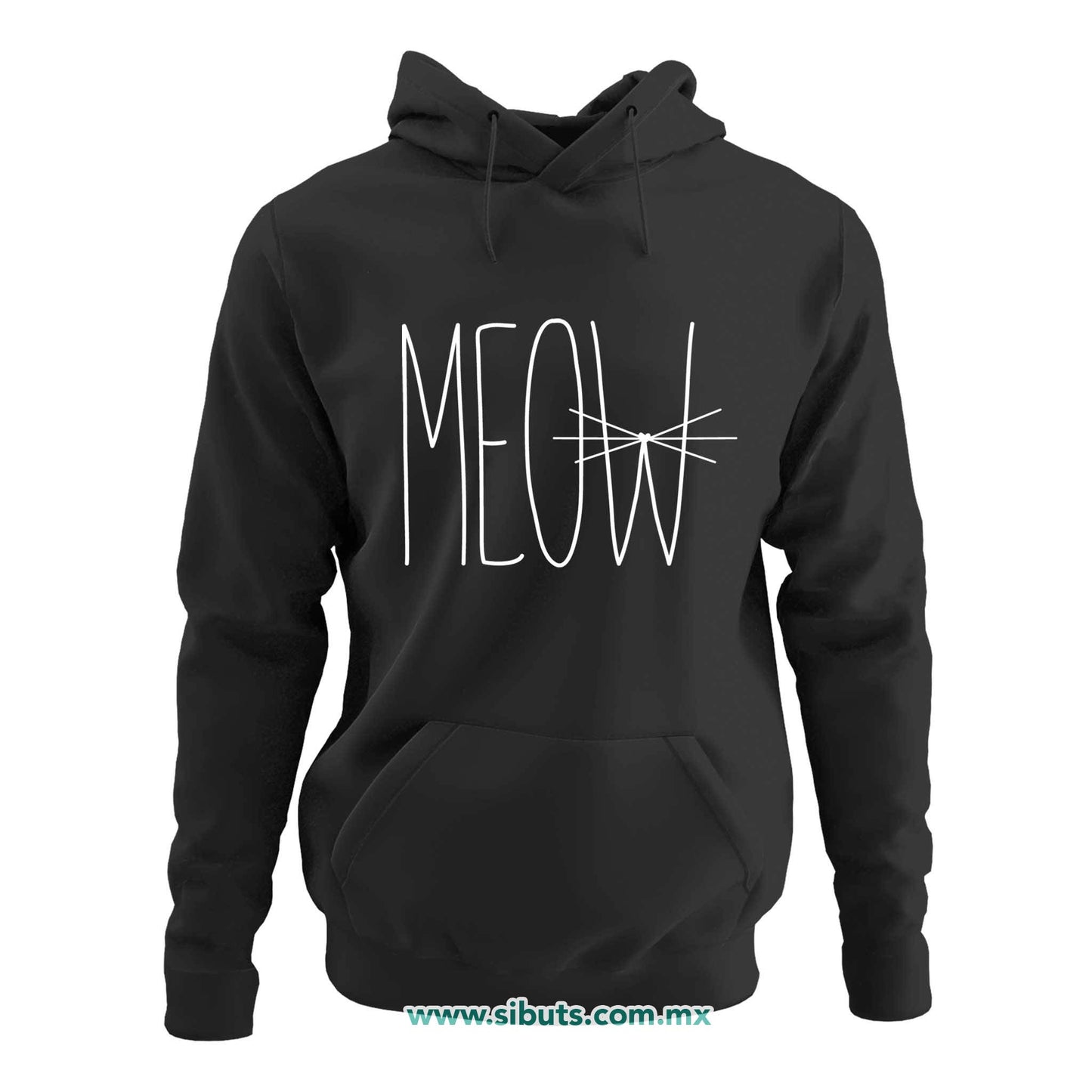 Sudadera Mujer Gorro Gato Meow