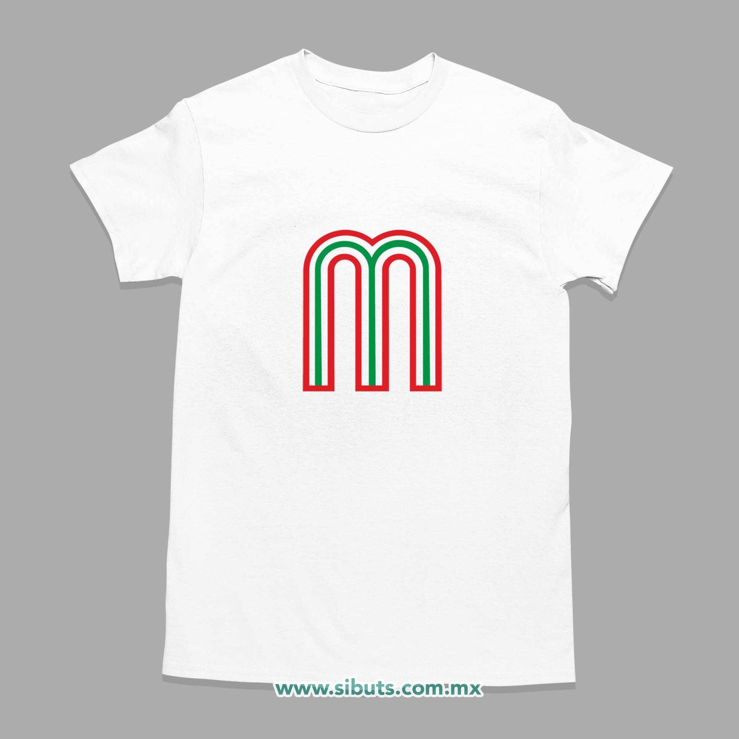 Playera Hombre México Tricolor Retro