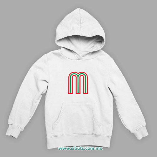 Sudadera Niño Gorro México Tricolor Retro