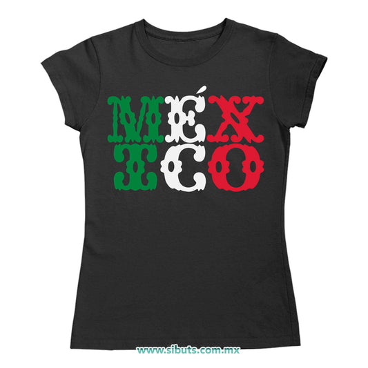 Playera Mujer México Papel Picado