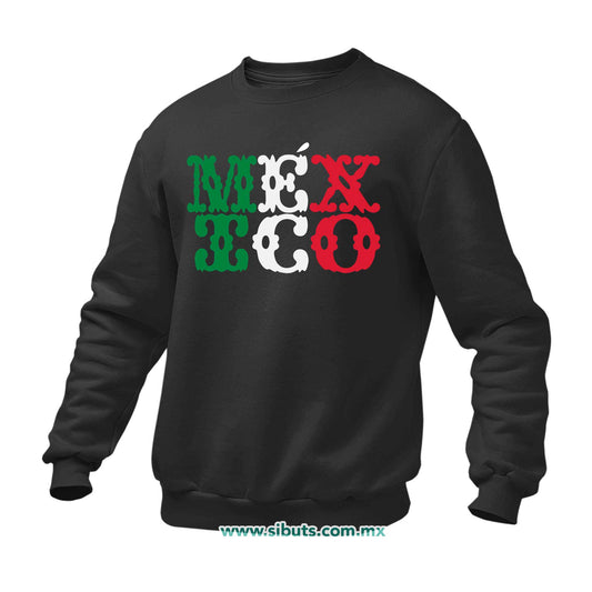 Sudadera Hombre Cuello Redondo México Papel Picado