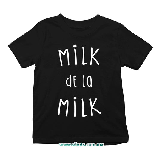 Playera Niña Frase Milk De La Milk