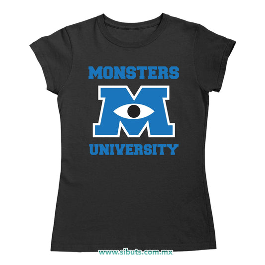 Playera Mujer Monsters Inc. Monsters University