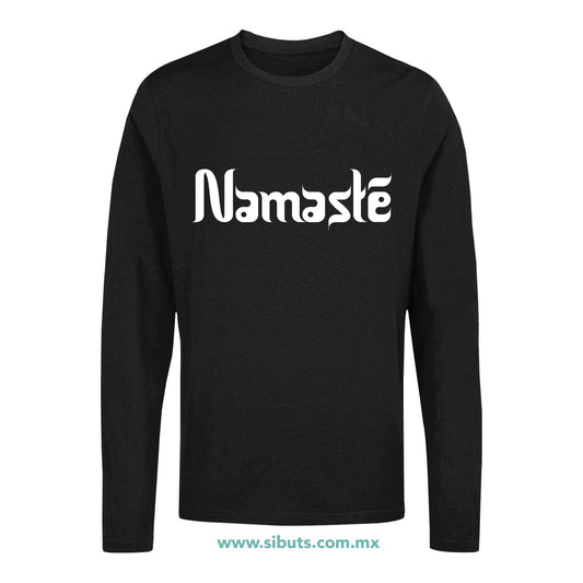 Playera Hombre Manga Larga Namaste Chakras