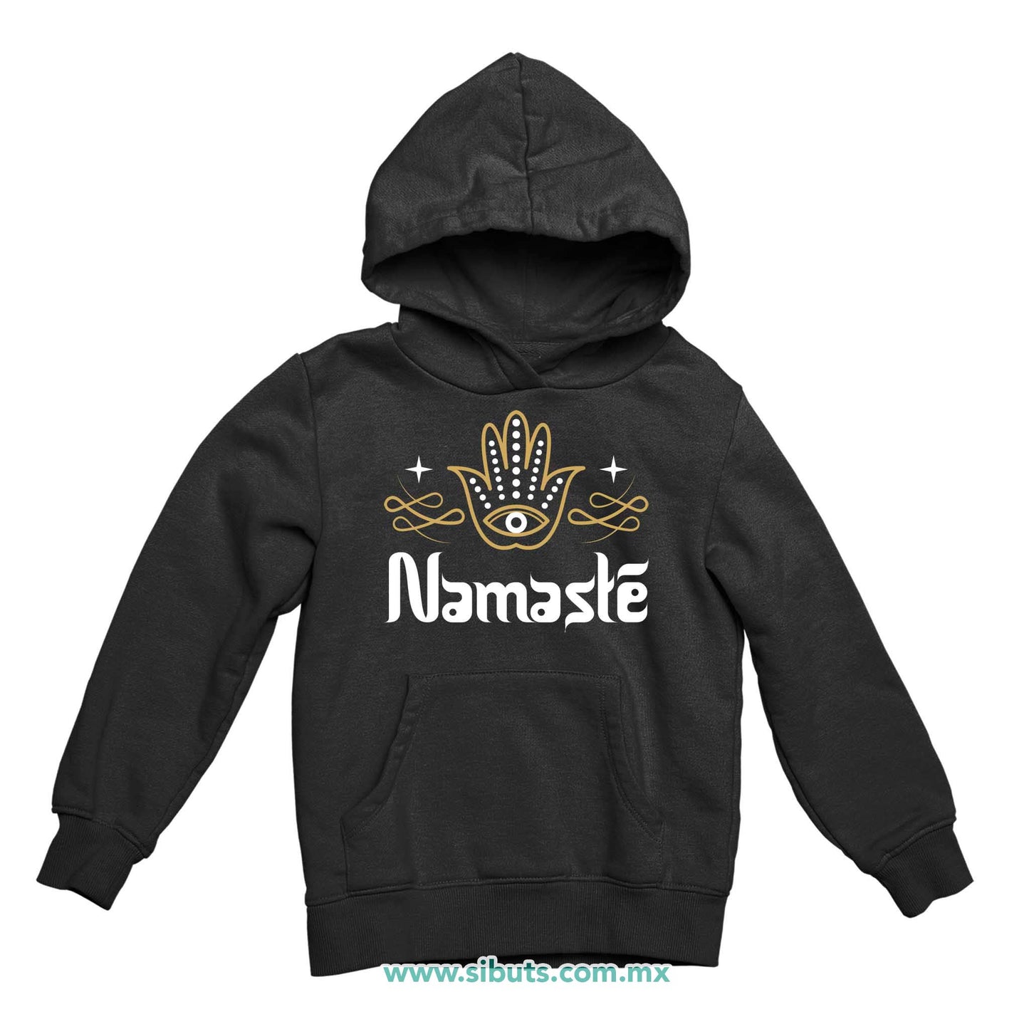 Sudadera Niña Gorro Namaste Dorado