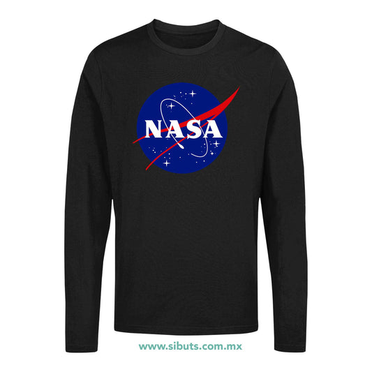 Playera Hombre Manga Larga Nasa