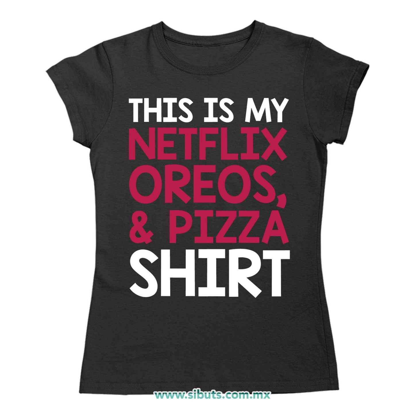 Playera Mujer Frase Netflix Shirt