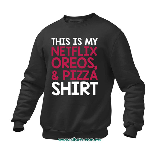 Sudadera Hombre Cuello Redondo Frase Netflix Shirt