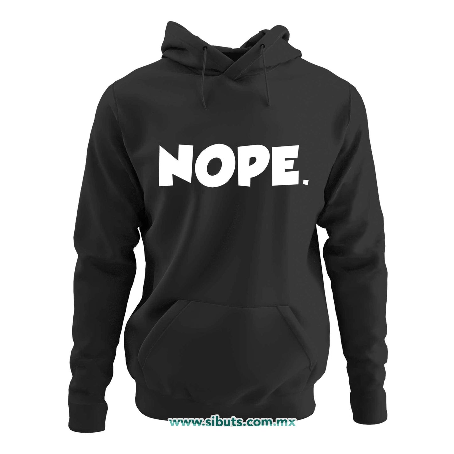 Sudadera Mujer Gorro Frase Nope