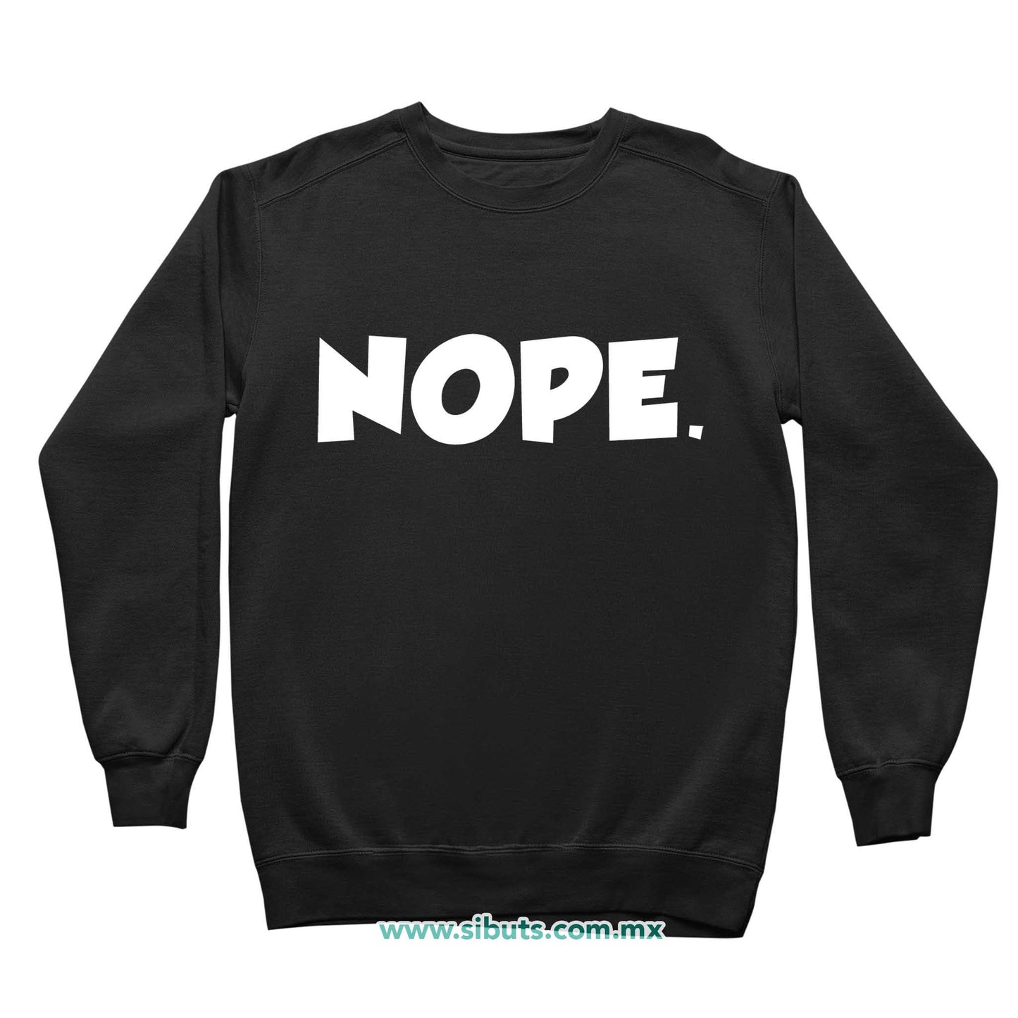Sudadera Niño Cuello Redondo Frase Nope