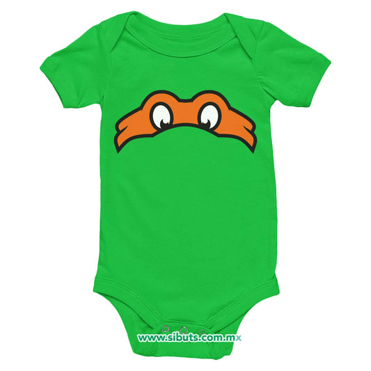 Pañalero Bebé Antifaz Tortuga Ninja Miguel Angel