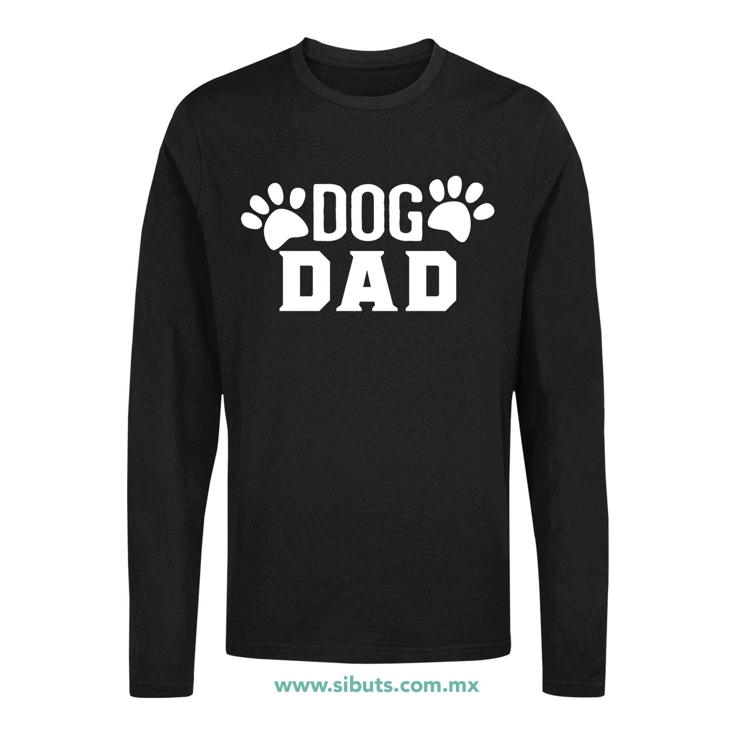Playera Hombre Manga Larga Dog Dad Papá De Perro