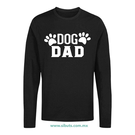 Playera Hombre Manga Larga Dog Dad Papá De Perro