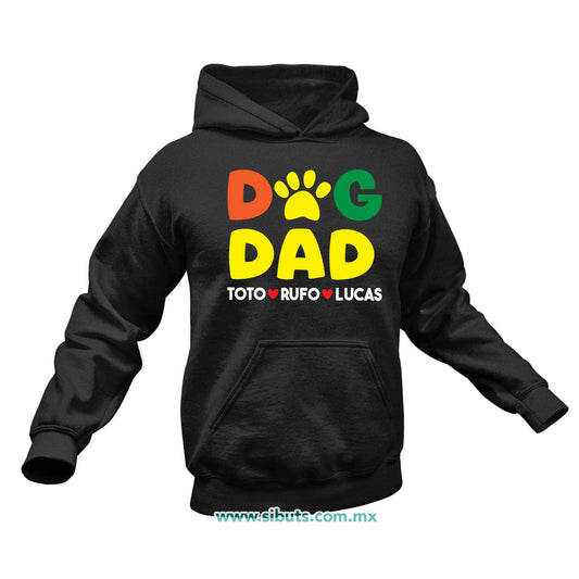Sudadera Hombre Gorro Personalizada Con Nombre De Mascotas Papá Dog