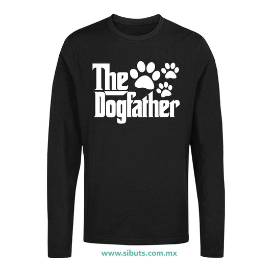 Playera Hombre Manga Larga Papá The Dogfather