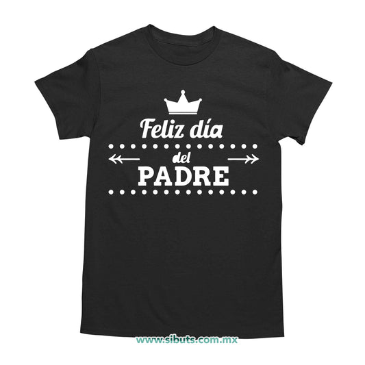 Playera Hombre Papá Feliz Día
