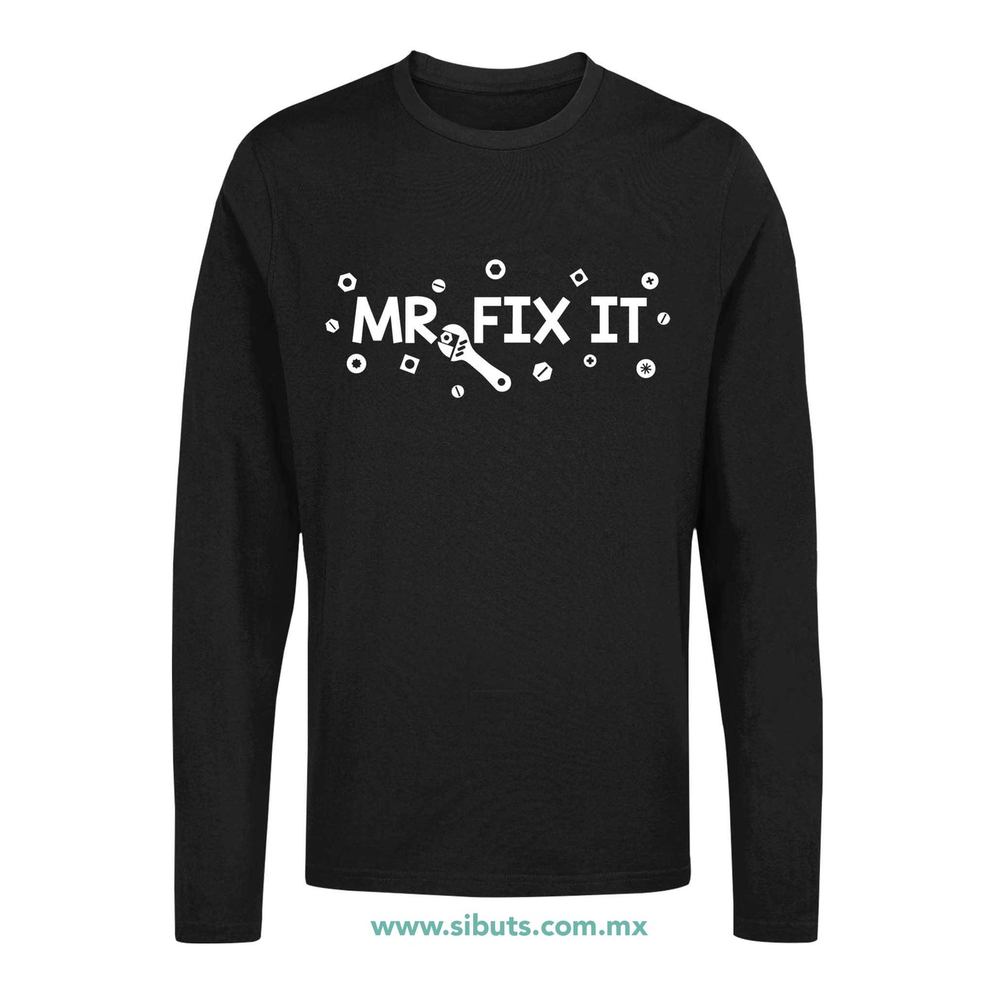 Playera Hombre Manga Larga Papá Mr Fix It