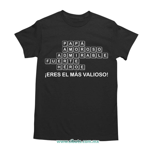 Playera Hombre Papá Scrabble