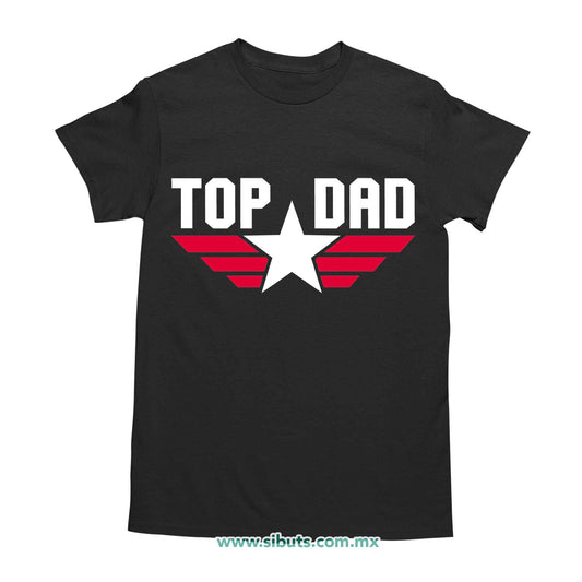 Playera Hombre Papá Top Dad Top Gun