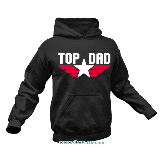 Sudadera Hombre Gorro Papá Top Dad Top Gun