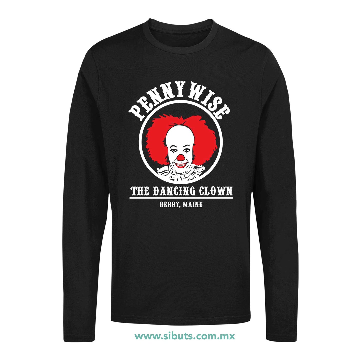 Playera Hombre Manga Larga It Eso Pennywise