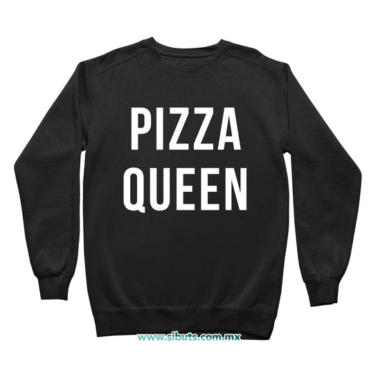 Sudadera Niño Cuello Redondo Frase Reina De La Pizza