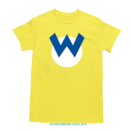 Playera Hombre Mario Bros Wario
