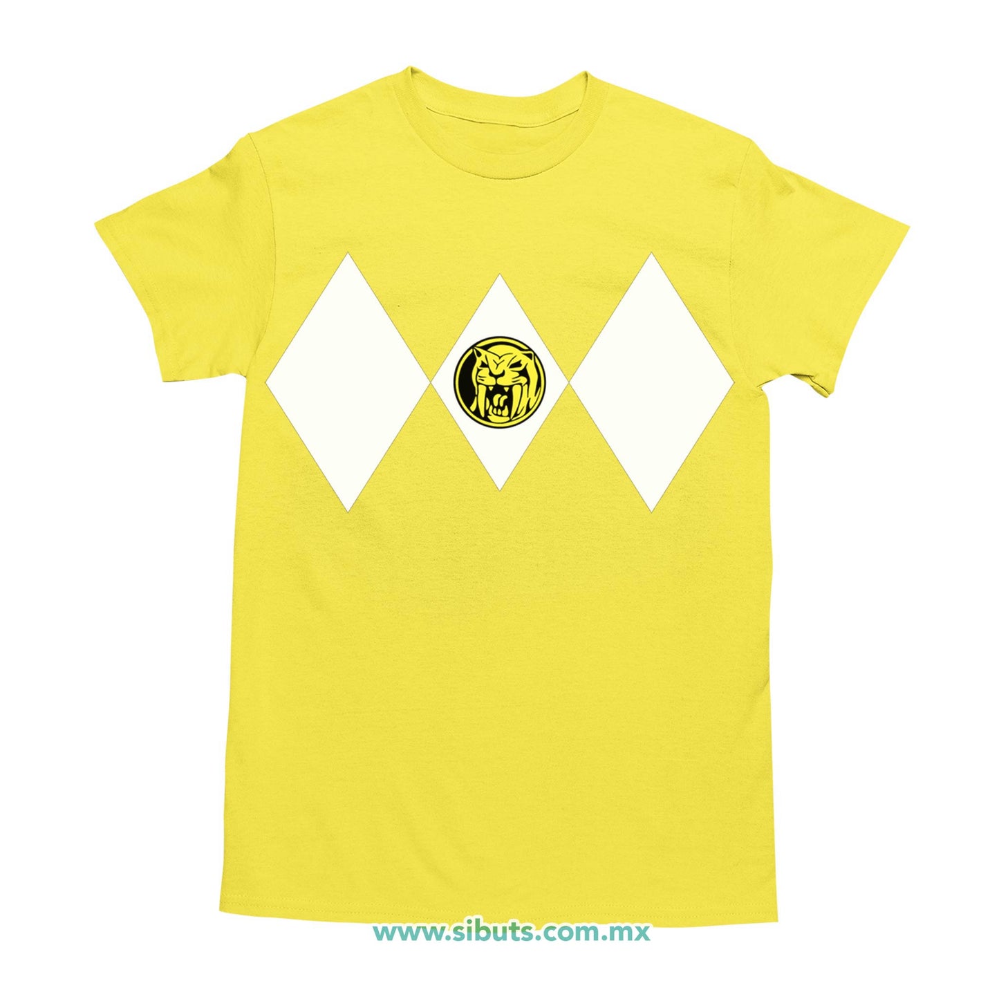 Playera Hombre Power Ranger Amarillo