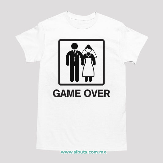 Playera Hombre Boda Game Over