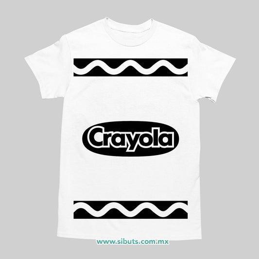Playera Hombre Crayola Blanca