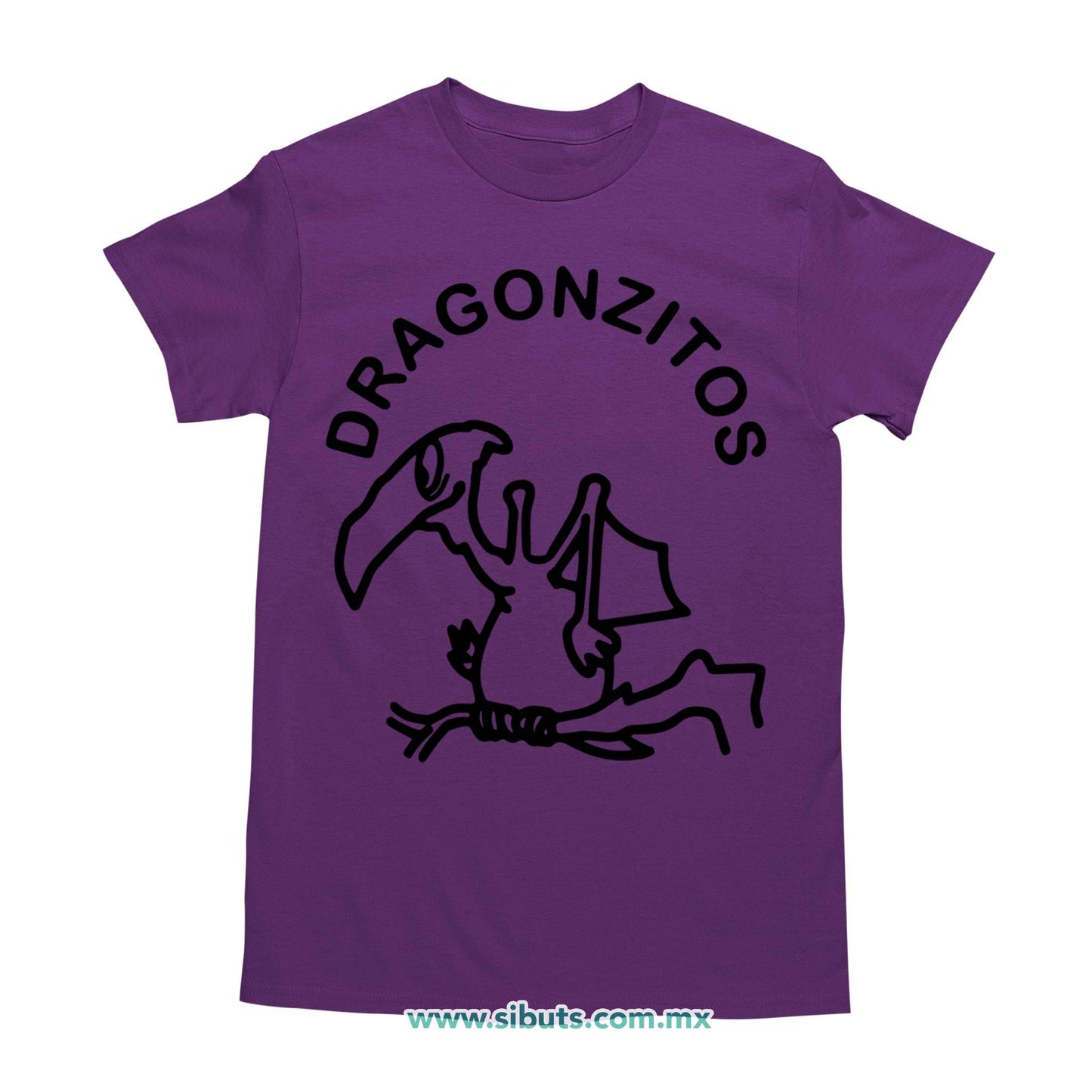 Playera Hombre Dulces Dragonzito Morado