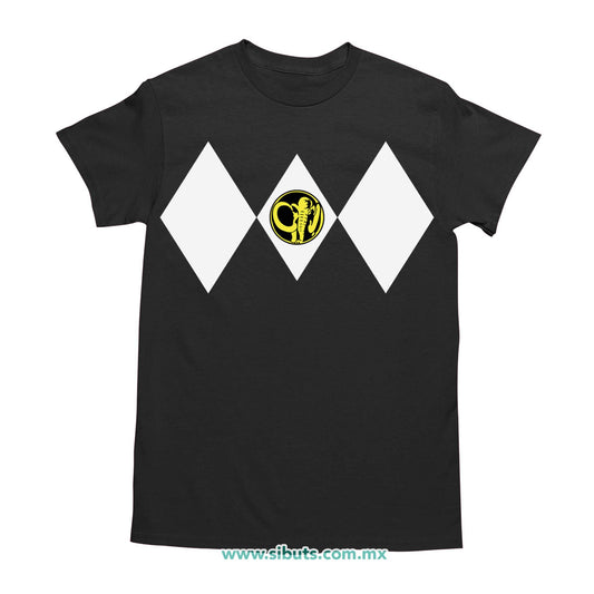Playera Hombre Power Ranger Negro