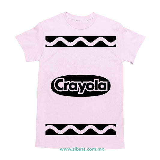 Playera Hombre Crayola Rosa