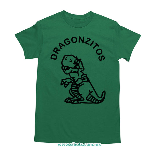 Playera Hombre Dulces Dragonzito Verde
