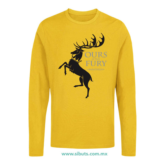 Playera Hombre Manga Larga Game Of Thrones House Baratheon