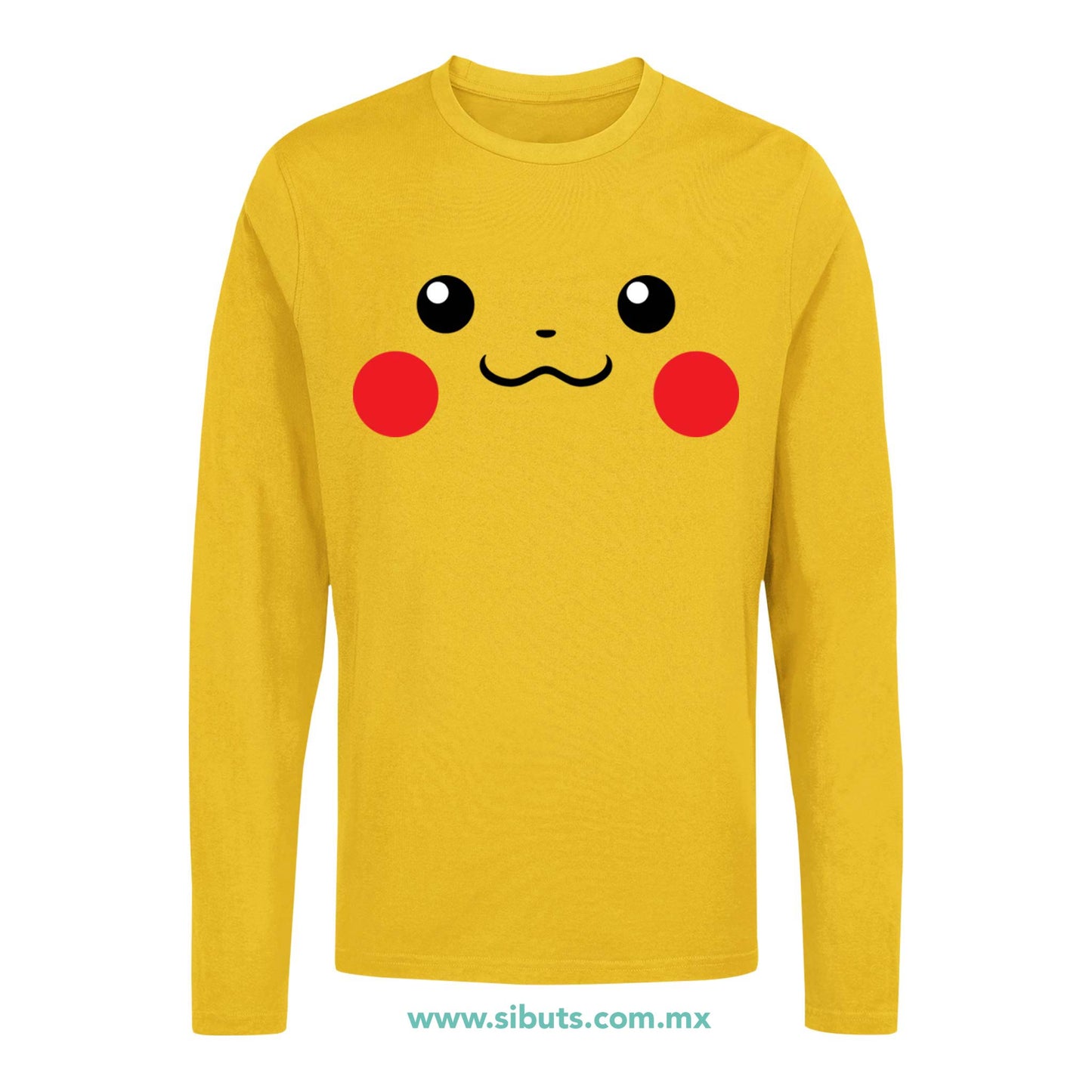 Playera Hombre Manga Larga Pokemon Pikachu