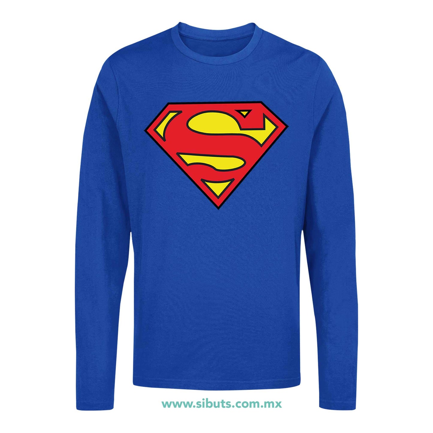 Playera Hombre Manga Larga Superman