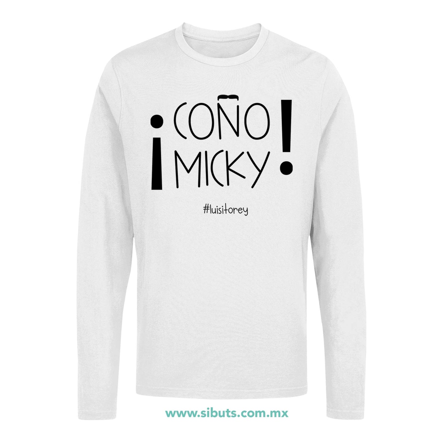 Playera Hombre Manga Larga Luis Miguel Coño Micky
