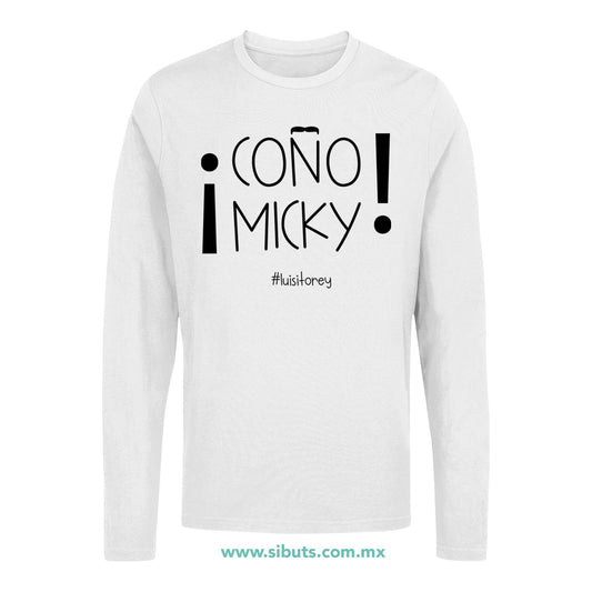Playera Hombre Manga Larga Luis Miguel Coño Micky