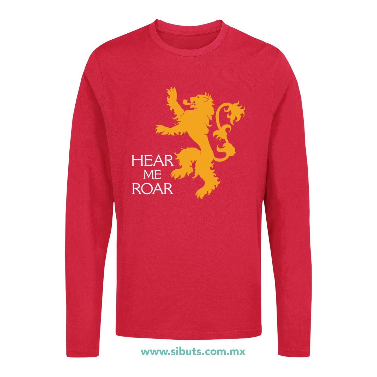 Playera Hombre Manga Larga Game Of Thrones House Lanister