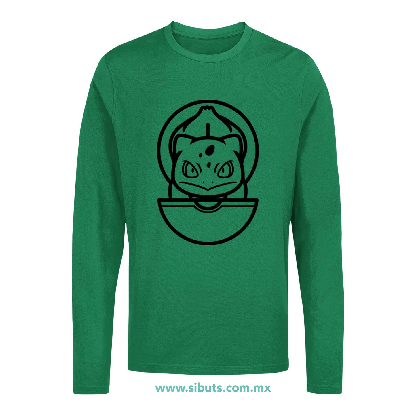 Playera Hombre Manga Larga Pokemon Bulbasaur Point