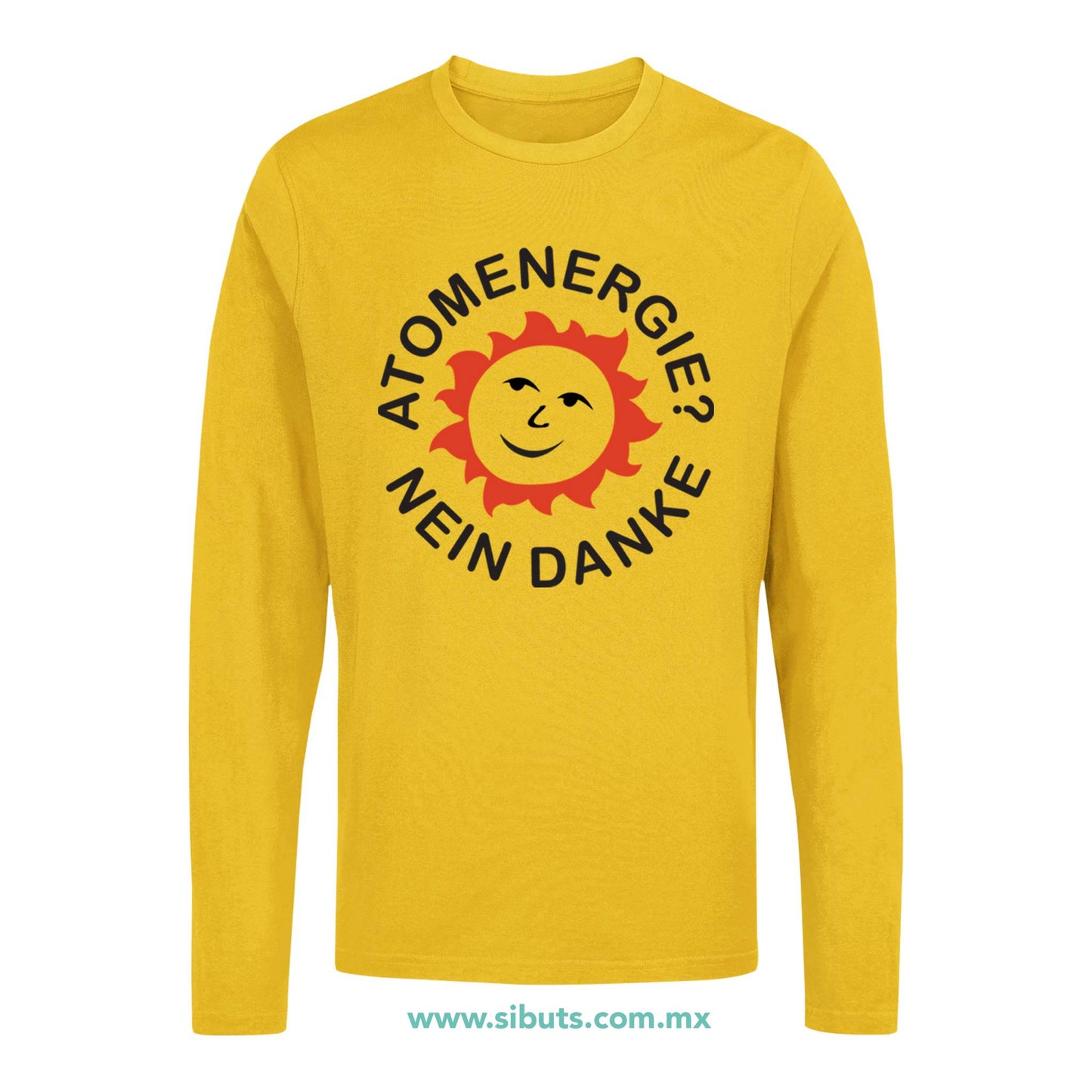 Playera Hombre Manga Larga Dark Atomenergie Nein Danke