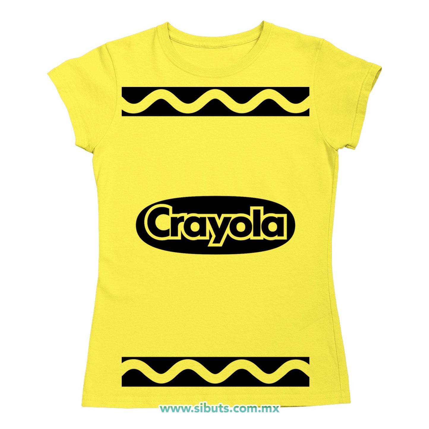 Playera Mujer Crayola Amarilla