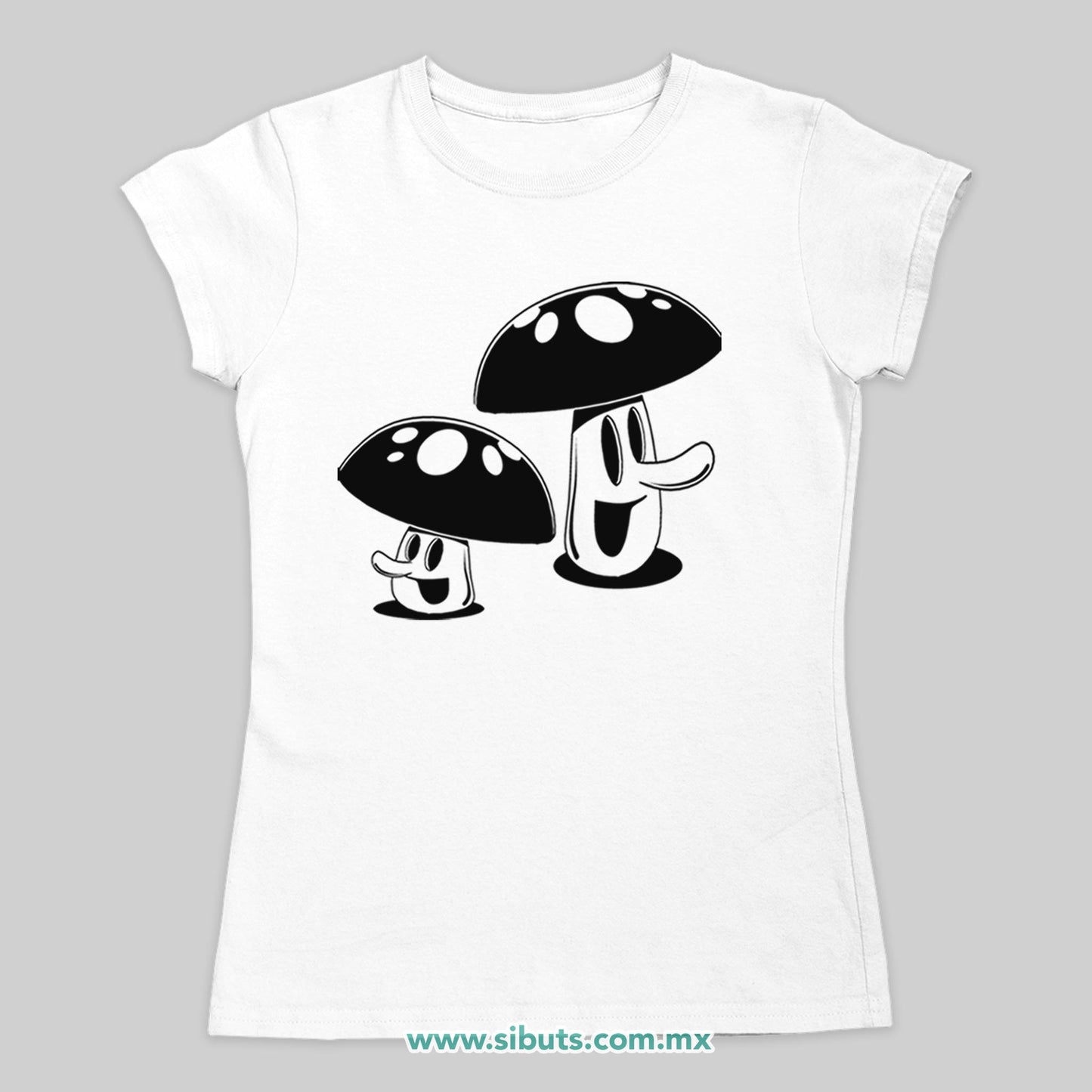 Playera Mujer Mushrooms Hongos