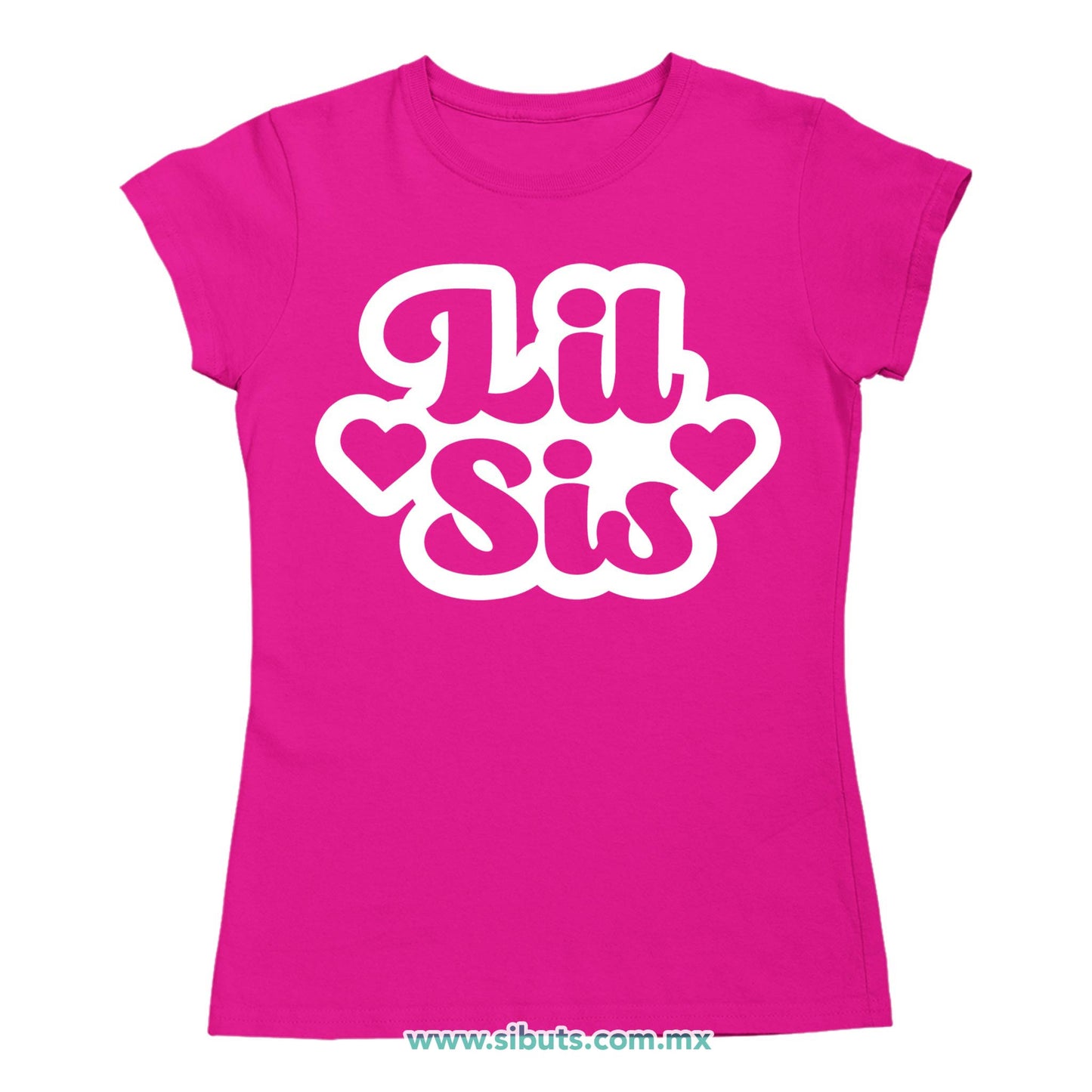 Playera Mujer Lil Sis Hermana Menor