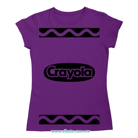 Playera Mujer Crayola Morado